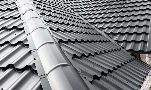 Finished residential metal roofing system