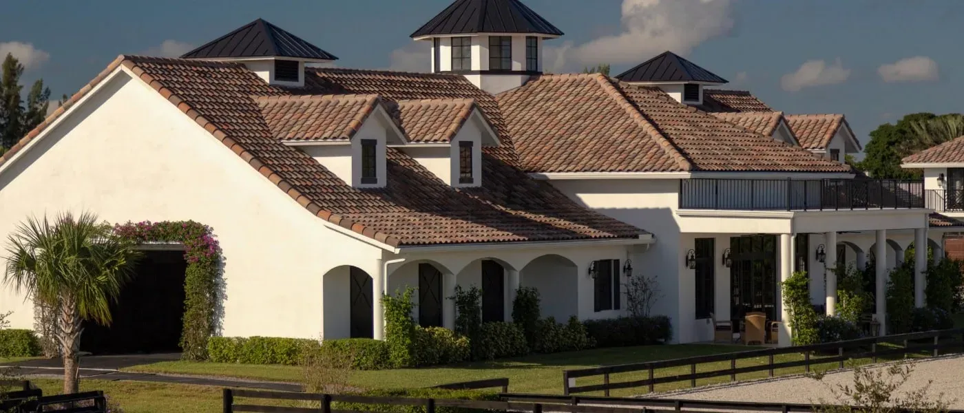 Clay tile roof on a Tampa Bay home